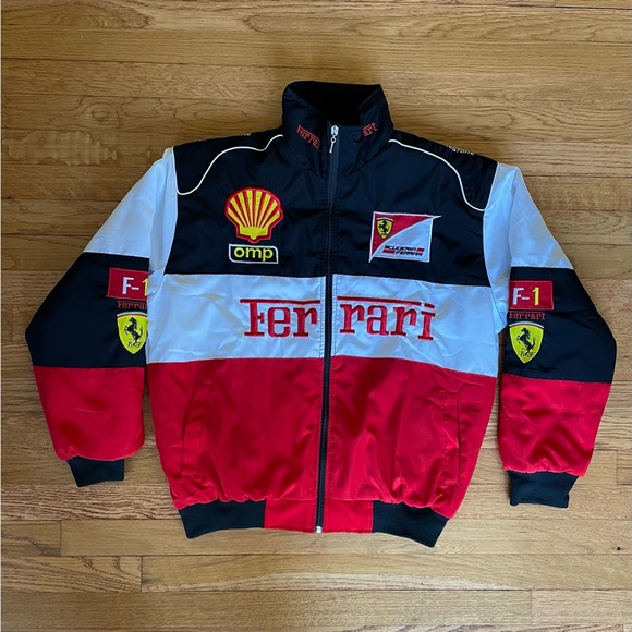 Formula 1 Ferrari Racing Jacket Men’s F1 Embroidered Retro Y2k Unisex - Picture 1 of 6